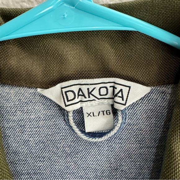 Dakota Vintage Denim Jacket Zip Off Sleeves Size XL - Picture 6 of 12